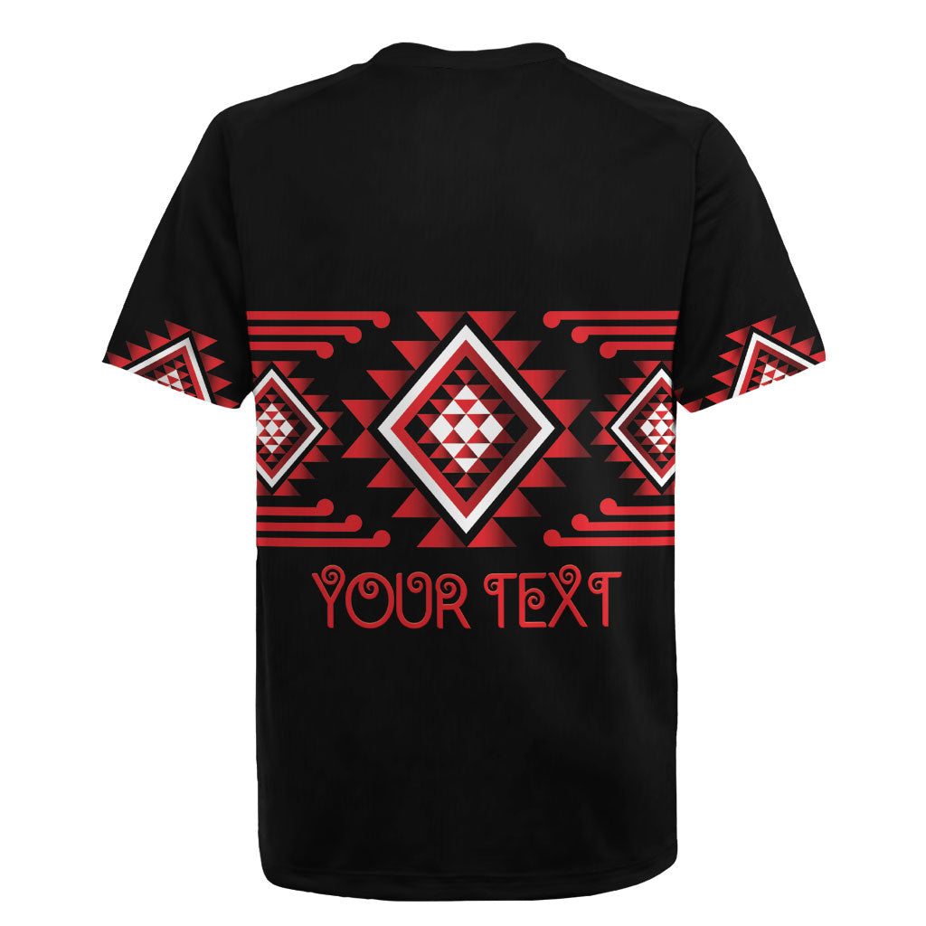 Aotearoa Atua Tumatauenga Personalised Rugby Jersey Maori God Of War Taniko Motifs LT14 - Polynesian Pride