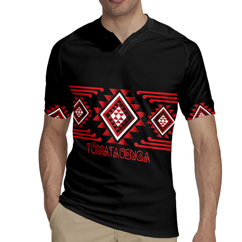 Aotearoa Atua Tumatauenga Personalised Rugby Jersey Maori God Of War Taniko Motifs LT14 - Polynesian Pride