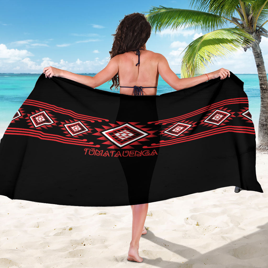 Aotearoa Atua Tumatauenga Sarong Maori God Of War Taniko Motifs LT14 - Polynesian Pride
