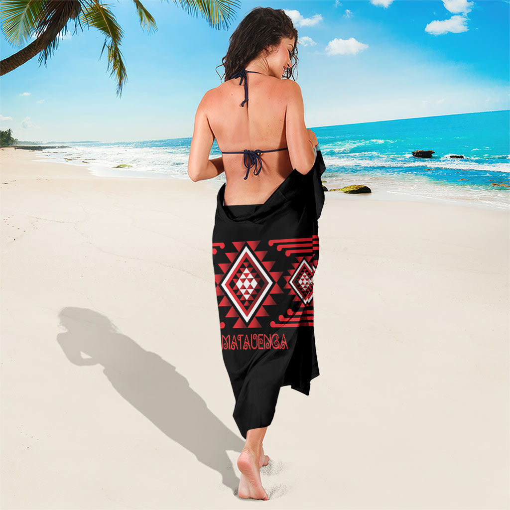 Aotearoa Atua Tumatauenga Sarong Maori God Of War Taniko Motifs LT14 - Polynesian Pride