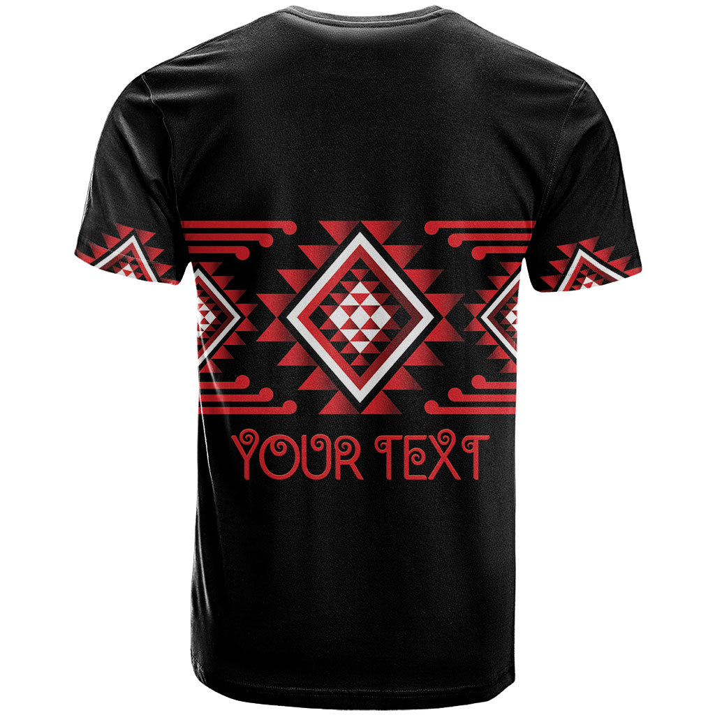 Aotearoa Atua Tumatauenga Personalised T Shirt Maori God Of War Taniko Motifs