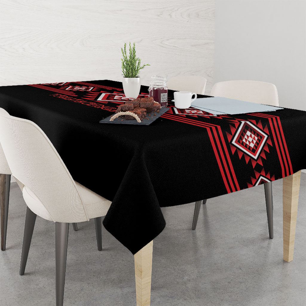Aotearoa Atua Tumatauenga Tablecloth Maori God Of War Taniko Motifs LT14 - Polynesian Pride
