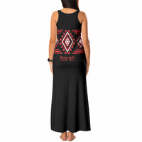 Aotearoa Atua Tumatauenga Personalised Tank Maxi Dress Maori God Of War Taniko Motifs LT14 - Polynesian Pride