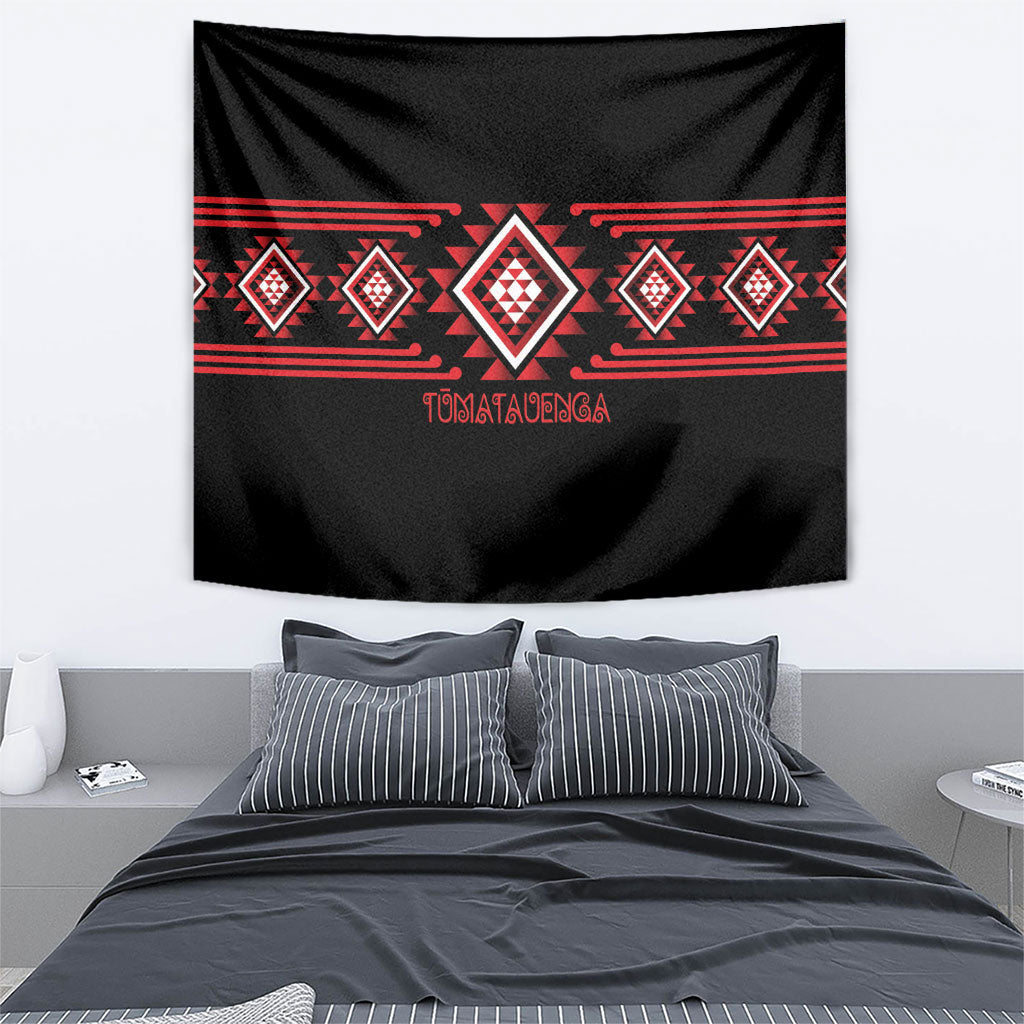 Aotearoa Atua Tumatauenga Tapestry Maori God Of War Taniko Motifs LT14 - Polynesian Pride
