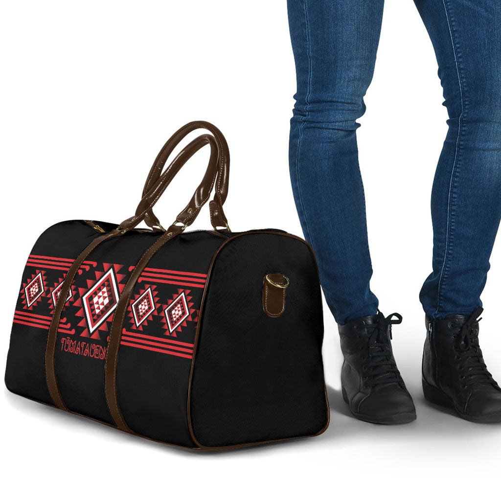 Aotearoa Atua Tumatauenga Travel Bag Maori God Of War Taniko Motifs LT14 - Polynesian Pride