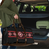 Aotearoa Atua Tumatauenga Travel Bag Maori God Of War Taniko Motifs LT14 - Polynesian Pride