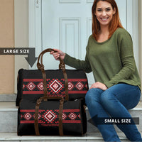 Aotearoa Atua Tumatauenga Travel Bag Maori God Of War Taniko Motifs LT14 - Polynesian Pride