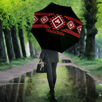 Aotearoa Atua Tumatauenga Umbrella Maori God Of War Taniko Motifs LT14 - Polynesian Pride
