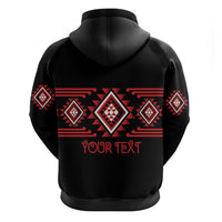 Aotearoa Atua Tumatauenga Personalised Zip Hoodie Maori God Of War Taniko Motifs LT14 - Polynesian Pride