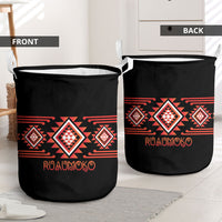 Aotearoa Atua Ruaumoko Laundry Basket Maori Powerful God Taniko Motifs LT14 - Polynesian Pride