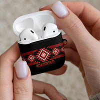 Aotearoa Atua Ruaumoko AirPods Case Maori Powerful God Taniko Motifs LT14 - Polynesian Pride