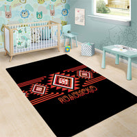 Aotearoa Atua Ruaumoko Area Rug Maori Powerful God Taniko Motifs LT14 - Polynesian Pride