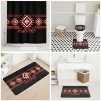 Aotearoa Atua Ruaumoko Bathroom Set Maori Powerful God Taniko Motifs