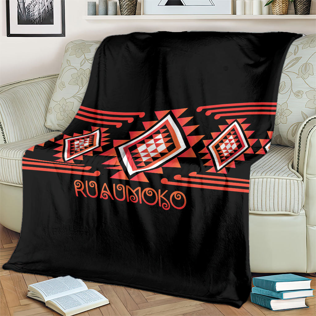 Aotearoa Atua Ruaumoko Blanket Maori Powerful God Taniko Motifs LT14 - Polynesian Pride