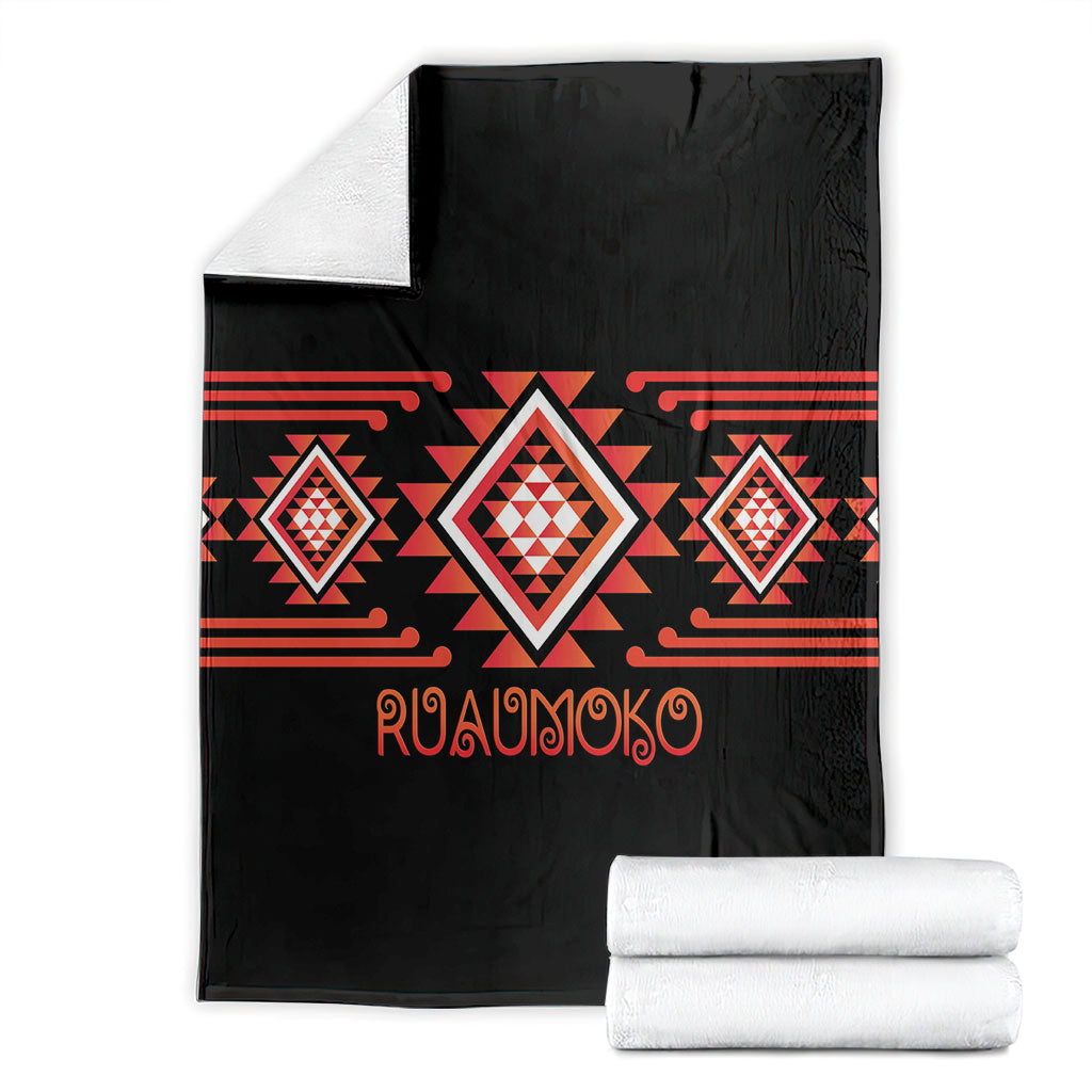 Aotearoa Atua Ruaumoko Blanket Maori Powerful God Taniko Motifs LT14 - Polynesian Pride