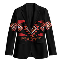 Aotearoa Atua Ruaumoko Personalised Blazer Maori Powerful God Taniko Motifs LT14 Unisex Orange - Polynesian Pride