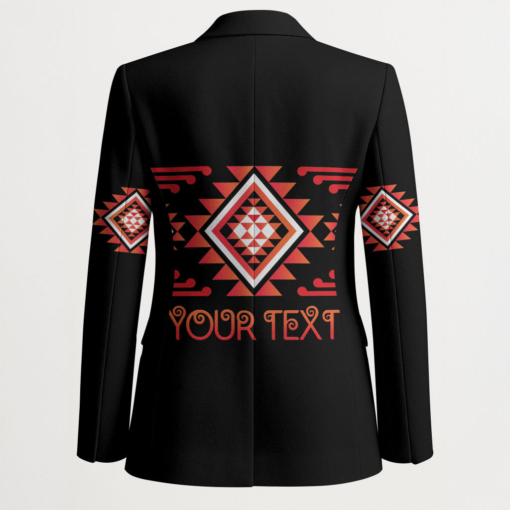 Aotearoa Atua Ruaumoko Personalised Blazer Maori Powerful God Taniko Motifs LT14 - Polynesian Pride