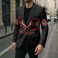 Aotearoa Atua Ruaumoko Personalised Blazer Maori Powerful God Taniko Motifs LT14 - Polynesian Pride