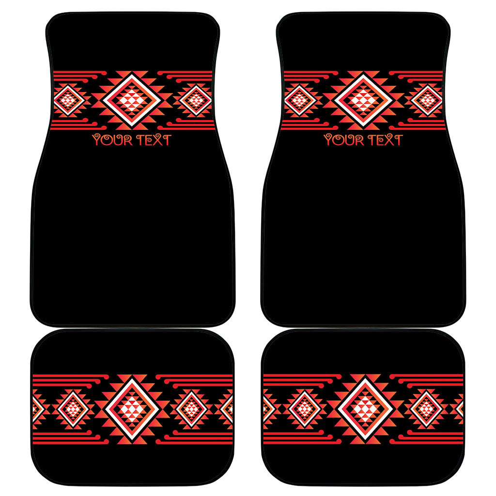 Aotearoa Atua Ruaumoko Personalised Car Mats Maori Powerful God Taniko Motifs LT14 - Polynesian Pride