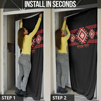 Aotearoa Atua Ruaumoko Personalised Door Cover Maori Powerful God Taniko Motifs LT14 - Polynesian Pride