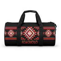 Aotearoa Atua Ruaumoko Duffle Bag Maori Powerful God Taniko Motifs