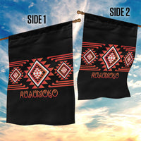 Aotearoa Atua Ruaumoko Garden Flag Maori Powerful God Taniko Motifs LT14 - Polynesian Pride