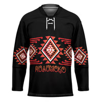 Aotearoa Atua Ruaumoko Personalised Hockey Jersey Maori Powerful God Taniko Motifs LT14 Unisex Orange - Polynesian Pride
