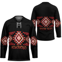 Aotearoa Atua Ruaumoko Personalised Hockey Jersey Maori Powerful God Taniko Motifs LT14 - Polynesian Pride