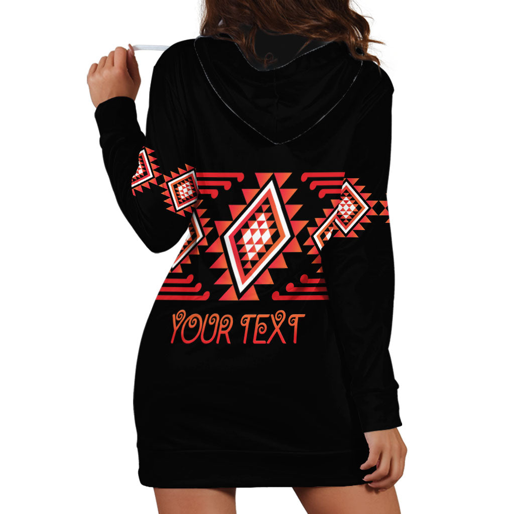 Aotearoa Atua Ruaumoko Personalised Hoodie Dress Maori Powerful God Taniko Motifs LT14 - Polynesian Pride