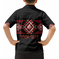 Aotearoa Atua Ruaumoko Personalised Kid Hawaiian Shirt Maori Powerful God Taniko Motifs LT14 - Polynesian Pride