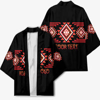 Aotearoa Atua Ruaumoko Personalised Kimono Maori Powerful God Taniko Motifs LT14 - Polynesian Pride