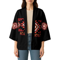 Aotearoa Atua Ruaumoko Personalised Kimono Maori Powerful God Taniko Motifs LT14 - Polynesian Pride