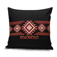 Aotearoa Atua Ruaumoko Pillow Cover Maori Powerful God Taniko Motifs LT14 Orange - Polynesian Pride