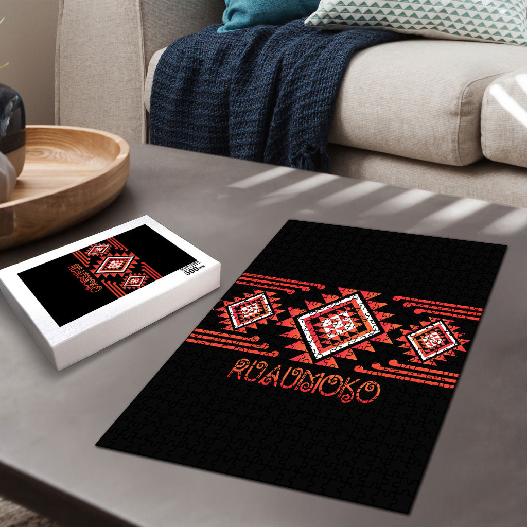 Aotearoa Atua Ruaumoko Puzzle Maori Powerful God Taniko Motifs LT14 - Polynesian Pride