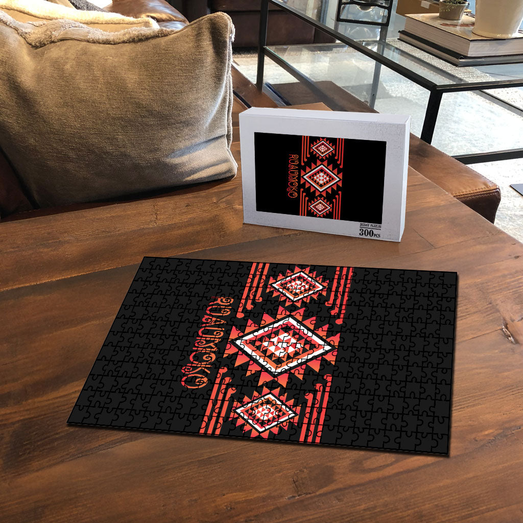 Aotearoa Atua Ruaumoko Puzzle Maori Powerful God Taniko Motifs LT14 - Polynesian Pride