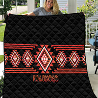 Aotearoa Atua Ruaumoko Quilt Maori Powerful God Taniko Motifs LT14 Orange - Polynesian Pride