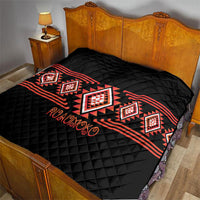Aotearoa Atua Ruaumoko Quilt Maori Powerful God Taniko Motifs LT14 - Polynesian Pride