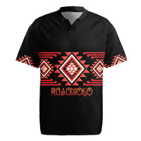 Aotearoa Atua Ruaumoko Personalised Rugby Jersey Maori Powerful God Taniko Motifs LT14 Orange - Polynesian Pride