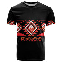 Aotearoa Atua Ruaumoko Personalised T Shirt Maori Powerful God Taniko Motifs