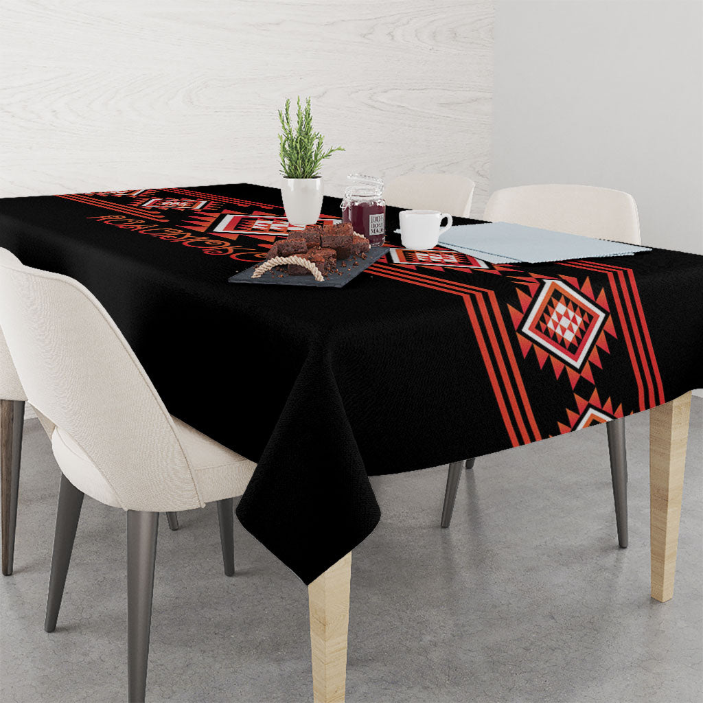 Aotearoa Atua Ruaumoko Tablecloth Maori Powerful God Taniko Motifs LT14 - Polynesian Pride