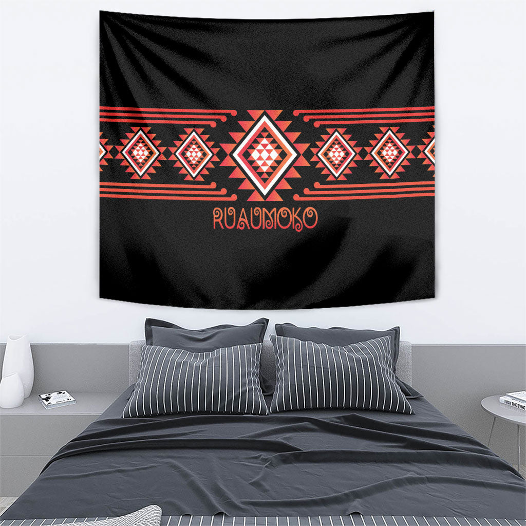 Aotearoa Atua Ruaumoko Tapestry Maori Powerful God Taniko Motifs LT14 - Polynesian Pride