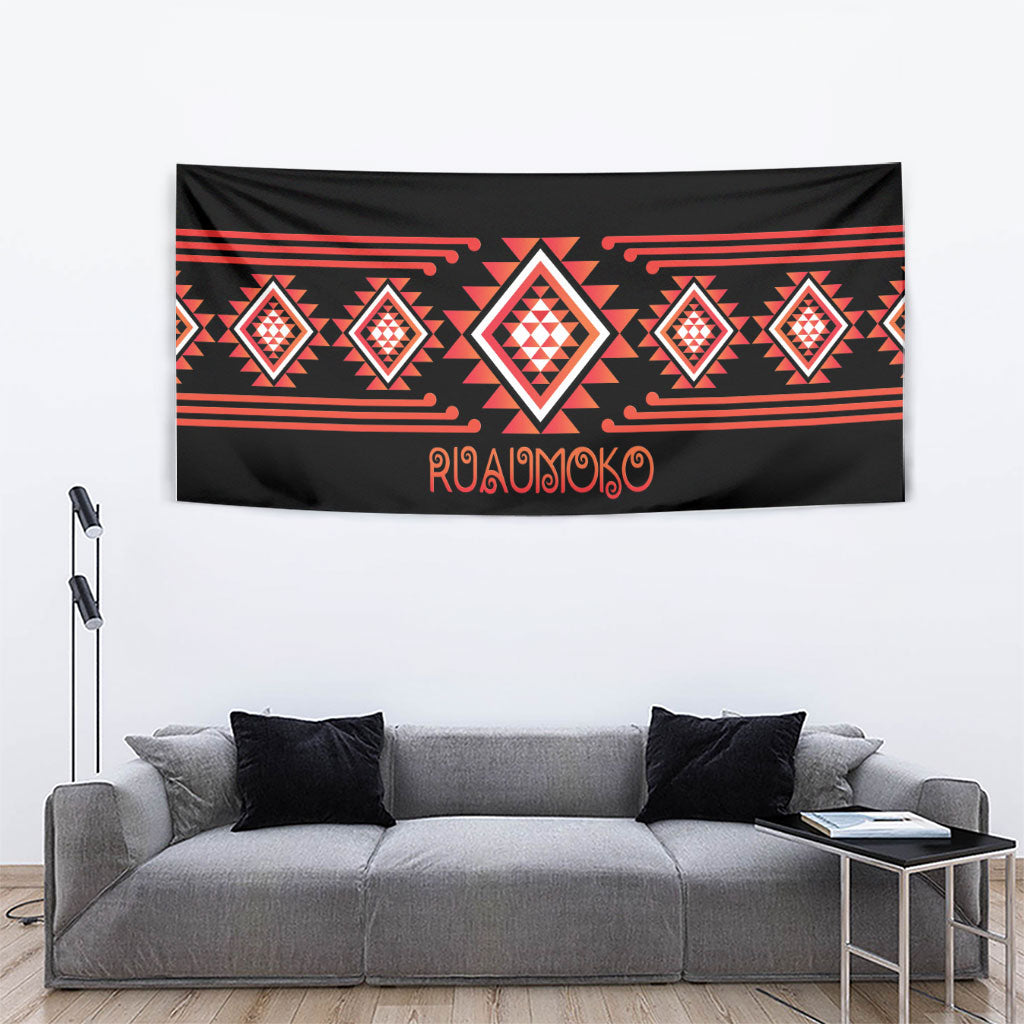 Aotearoa Atua Ruaumoko Tapestry Maori Powerful God Taniko Motifs LT14 - Polynesian Pride