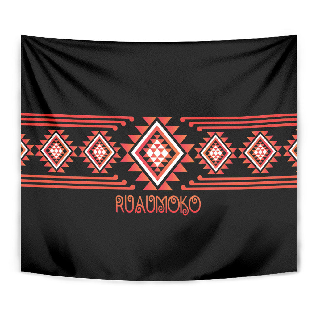 Aotearoa Atua Ruaumoko Tapestry Maori Powerful God Taniko Motifs LT14 - Polynesian Pride