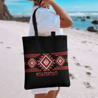 Aotearoa Atua Ruaumoko Tote Bag Maori Powerful God Taniko Motifs LT14 - Polynesian Pride