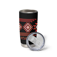 Aotearoa Atua Ruaumoko Personalised Tumbler Cup Maori Powerful God Taniko Motifs LT14 - Polynesian Pride