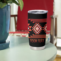 Aotearoa Atua Ruaumoko Personalised Tumbler Cup Maori Powerful God Taniko Motifs LT14 - Polynesian Pride