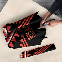 Aotearoa Atua Ruaumoko Umbrella Maori Powerful God Taniko Motifs LT14 - Polynesian Pride