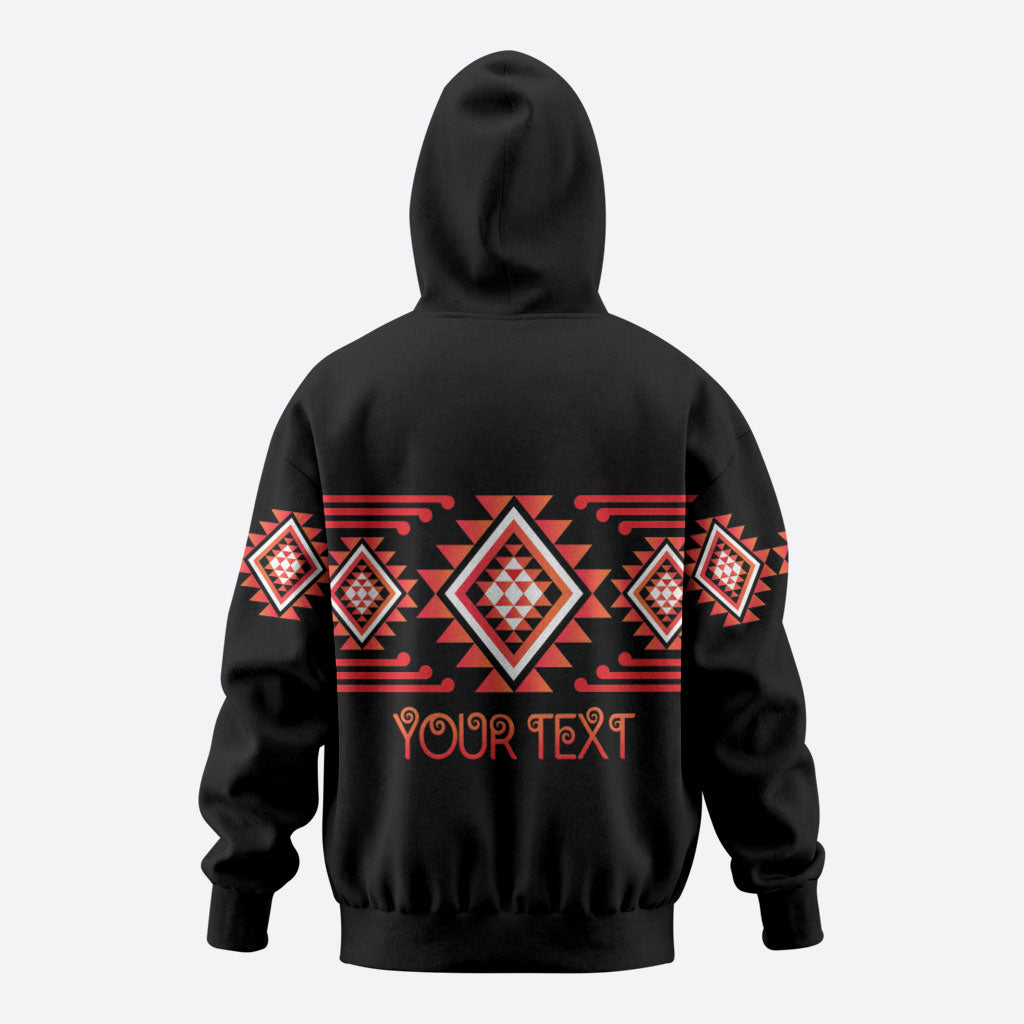 Aotearoa Atua Ruaumoko Personalised Zip Hoodie Maori Powerful God Taniko Motifs LT14 - Polynesian Pride