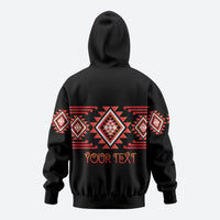 Aotearoa Atua Ruaumoko Personalised Zip Hoodie Maori Powerful God Taniko Motifs LT14 - Polynesian Pride