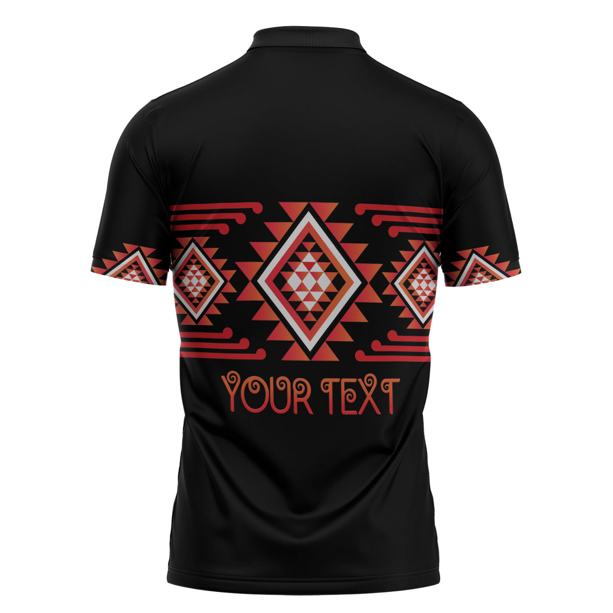Aotearoa Atua Ruaumoko Personalised Zipper Polo Shirt Maori Powerful God Taniko Motifs LT14 - Polynesian Pride